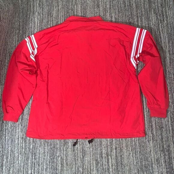Tonix Mens XL Athletic‎ Full Zip Front Running Jacket Windbreaker Red Nylon NWT - Picture 6 of 6